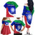 Italy Rugby Family Matching Off Shoulder Long Sleeve Dress and Hawaiian Shirt Forza Azzurri 2023 World Cup - Wonder Print Shop