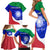 Italy Rugby Family Matching Short Sleeve Bodycon Dress and Hawaiian Shirt Forza Azzurri 2023 World Cup - Wonder Print Shop