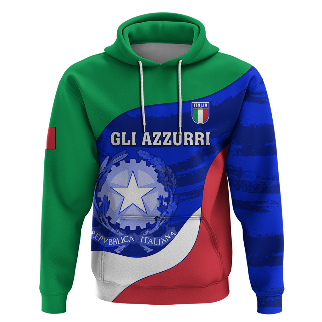 Italy Rugby Hoodie Forza Azzurri 2023 World Cup - Wonder Print Shop