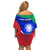 Italy Rugby Off Shoulder Short Dress Forza Azzurri 2023 World Cup - Wonder Print Shop