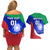 Custom Italy Rugby Couples Matching Off Shoulder Short Dress and Hawaiian Shirt Forza Azzurri 2023 World Cup - Wonder Print Shop