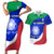 Custom Italy Rugby Couples Matching Short Sleeve Bodycon Dress and Hawaiian Shirt Forza Azzurri 2023 World Cup - Wonder Print Shop