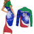 Custom Italy Rugby Couples Matching Short Sleeve Bodycon Dress and Long Sleeve Button Shirts Forza Azzurri 2023 World Cup - Wonder Print Shop