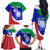 Custom Italy Rugby Family Matching Off Shoulder Long Sleeve Dress and Hawaiian Shirt Forza Azzurri 2023 World Cup - Wonder Print Shop