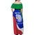 Custom Italy Rugby Off Shoulder Maxi Dress Forza Azzurri 2023 World Cup - Wonder Print Shop