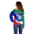 Custom Italy Rugby Off Shoulder Sweater Forza Azzurri 2023 World Cup - Wonder Print Shop