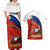 Chile Rugby Couples Matching Off Shoulder Maxi Dress and Hawaiian Shirt The Condors Go 2023 World Cup - Wonder Print Shop