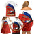 Chile Rugby Family Matching Off Shoulder Short Dress and Hawaiian Shirt The Condors Go 2023 World Cup - Wonder Print Shop