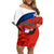 Chile Rugby Family Matching Off Shoulder Short Dress and Hawaiian Shirt The Condors Go 2023 World Cup - Wonder Print Shop