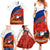 Chile Rugby Family Matching Summer Maxi Dress and Hawaiian Shirt The Condors Go 2023 World Cup - Wonder Print Shop