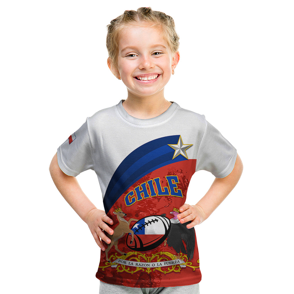 Chile Rugby Kid T Shirt The Condors Go 2023 World Cup - Wonder Print Shop