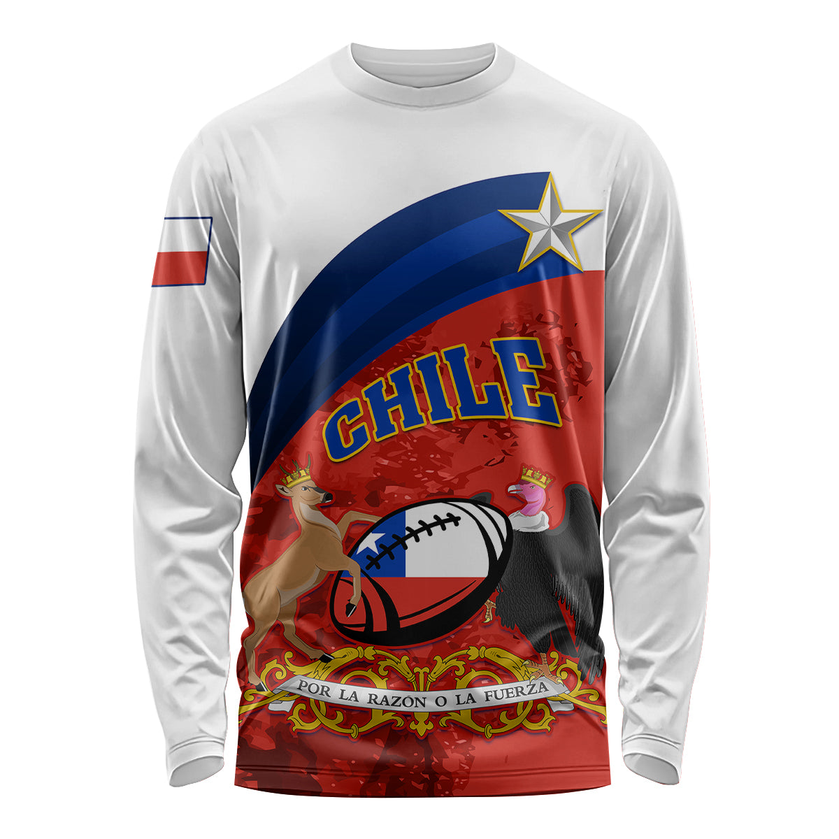 Chile Rugby Long Sleeve Shirt The Condors Go 2023 World Cup - Wonder Print Shop