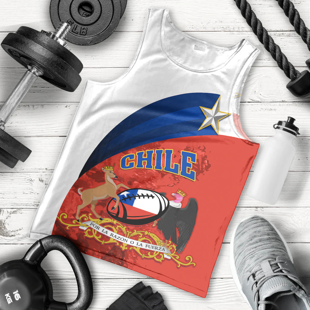 Chile Rugby Men Tank Top The Condors Go 2023 World Cup - Wonder Print Shop