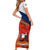 Chile Rugby Short Sleeve Bodycon Dress The Condors Go 2023 World Cup - Wonder Print Shop