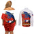 Custom Chile Rugby Couples Matching Off Shoulder Short Dress and Long Sleeve Button Shirts The Condors Go 2023 World Cup - Wonder Print Shop