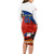 Custom Chile Rugby Long Sleeve Bodycon Dress The Condors Go 2023 World Cup - Wonder Print Shop