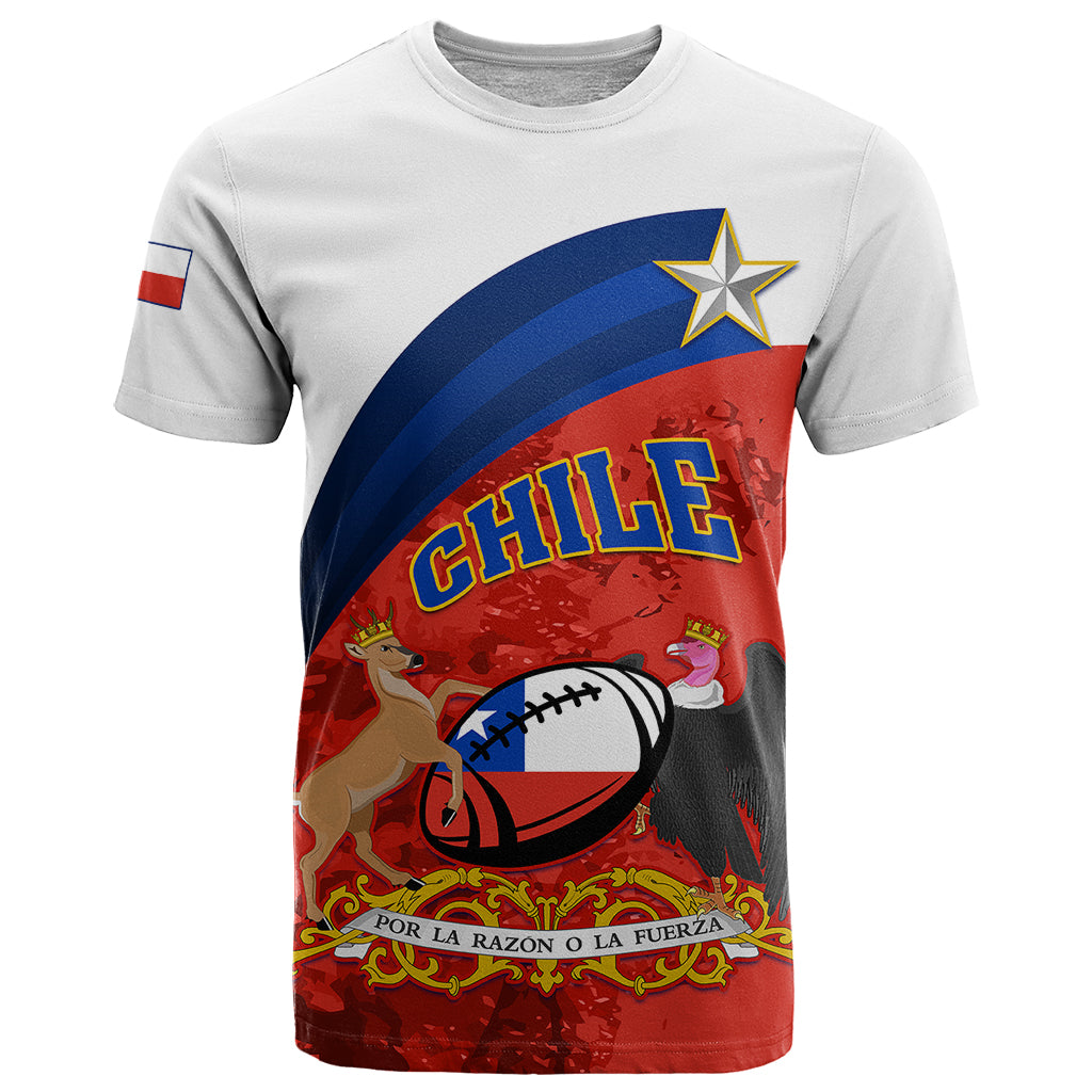 Custom Chile Rugby T Shirt The Condors Go 2023 World Cup - Wonder Print Shop