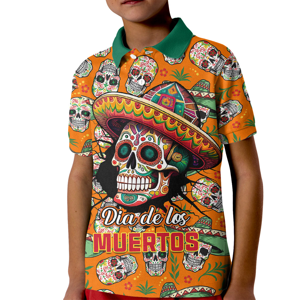 personalised-day-of-the-dead-kid-polo-shirt-sugar-skull-dia-de-los-muertos