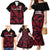 Custom Fiji Rugby Family Matching Mermaid Dress and Hawaiian Shirt Flying Fijians Red Palm Tree Version - Wonder Print Shop