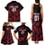 Custom Fiji Rugby Family Matching Tank Maxi Dress and Hawaiian Shirt Flying Fijians Red Palm Tree Version - Wonder Print Shop