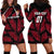 Custom Fiji Rugby Hoodie Dress Flying Fijians Red Palm Tree Version - Wonder Print Shop