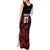 Custom Fiji Rugby Tank Maxi Dress Flying Fijians Red Palm Tree Version - Wonder Print Shop