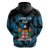 Fiji Rugby Hoodie Flying Fijians Blue Palm Tree Version - Wonder Print Shop