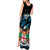 Fiji Rugby Tank Maxi Dress Flying Fijians Blue Palm Tree Version - Wonder Print Shop