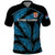 Custom Fiji Rugby Polo Shirt Flying Fijians Blue Palm Tree Version - Wonder Print Shop