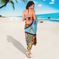 Saint Lucia Creole Day Sarong Madras Pattern Zipper Stylized - Wonder Print Shop