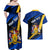 Personalised Barbados Independence Day Couples Matching Off Shoulder Maxi Dress and Hawaiian Shirt Barbadian Coat Of Arms Special Version - Wonder Print Shop