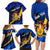 Personalised Barbados Independence Day Family Matching Long Sleeve Bodycon Dress and Hawaiian Shirt Barbadian Coat Of Arms Special Version - Wonder Print Shop