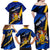 Personalised Barbados Independence Day Family Matching Off Shoulder Maxi Dress and Hawaiian Shirt Barbadian Coat Of Arms Special Version - Wonder Print Shop