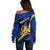 Personalised Barbados Independence Day Off Shoulder Sweater Barbadian Coat Of Arms Special Version - Wonder Print Shop