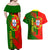 Personalised Portugal Independence Day Couples Matching Off Shoulder Maxi Dress and Hawaiian Shirt Portuguesa Map Flag Style - Wonder Print Shop