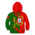 Personalised Portugal Independence Day Kid Hoodie Portuguesa Map Flag Style - Wonder Print Shop