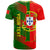 Personalised Portugal Independence Day T Shirt Portuguesa Map Flag Style - Wonder Print Shop