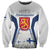 Personalised Finland Independence Day Sweatshirt Soumi Coat Of Arms Special Version - Wonder Print Shop