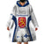 Personalised Finland Independence Day Wearable Blanket Hoodie Soumi Coat Of Arms Special Version - Wonder Print Shop