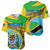 Personalised Tanzania Independence Day Baseball Jersey Tanzanian Coat Of Arms African Pattern - Wonder Print Shop