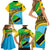 Personalised Tanzania Independence Day Family Matching Short Sleeve Bodycon Dress and Hawaiian Shirt Tanzanian Coat Of Arms African Pattern - Wonder Print Shop