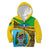 Personalised Tanzania Independence Day Kid Hoodie Tanzanian Coat Of Arms African Pattern - Wonder Print Shop