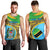 Personalised Tanzania Independence Day Men Tank Top Tanzanian Coat Of Arms African Pattern - Wonder Print Shop