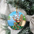 Hawaii Christmas Santa Claus Ceramic Ornament Mele Kalikimaka Tropical Beach - Wonder Print Shop