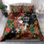 South Africa Christmas Bedding Set Black Santa Claus Riding Springbok - Wonder Print Shop