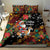 South Africa Christmas Bedding Set Black Santa Claus Riding Springbok - Wonder Print Shop