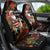 South Africa Christmas Car Seat Cover Black Santa Claus Riding Springbok - Wonder Print Shop