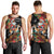 South Africa Christmas Men Tank Top Black Santa Claus Riding Springbok - Wonder Print Shop