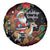 South Africa Christmas Spare Tire Cover Black Santa Claus Riding Springbok