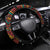 South Africa Christmas Steering Wheel Cover Black Santa Claus Riding Springbok